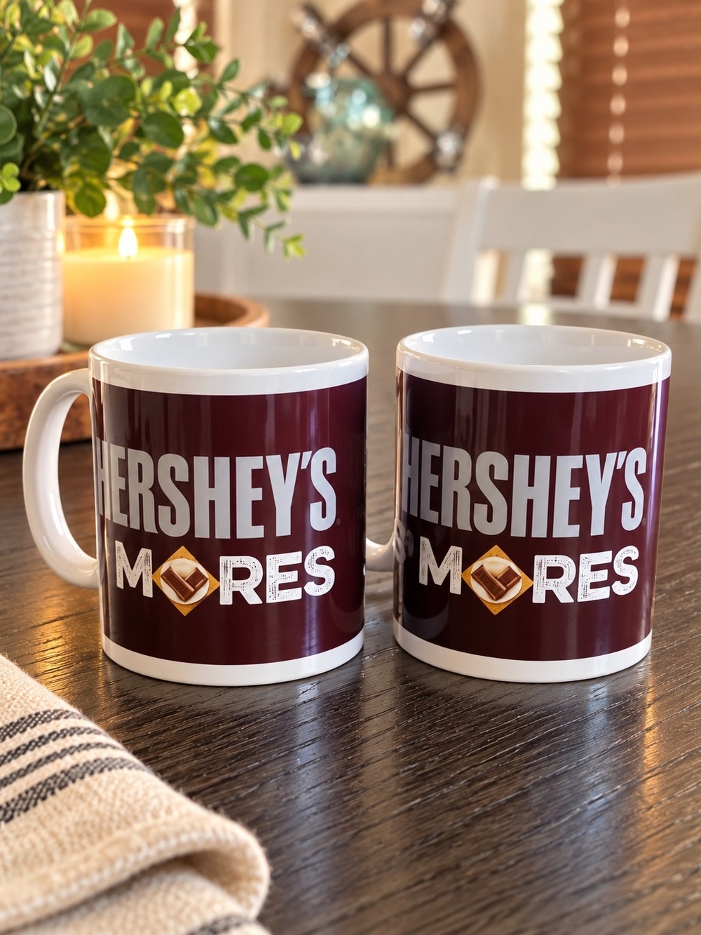 Hershey's Logo Ceramic Coffee Mug - Set of 2